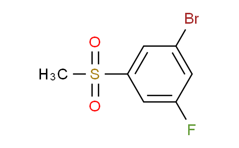CAS No. 1207970-78-2, 1-Bromo-3-fluoro-5-(methylsulfonyl)benzene