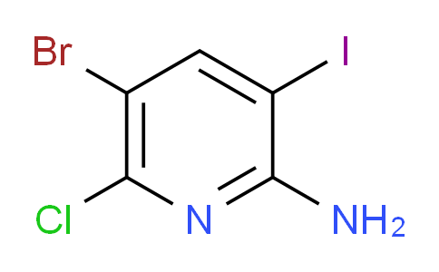 CAS No. 1207625-23-7, 5-Bromo-6-chloro-3-iodopyridin-2-amine