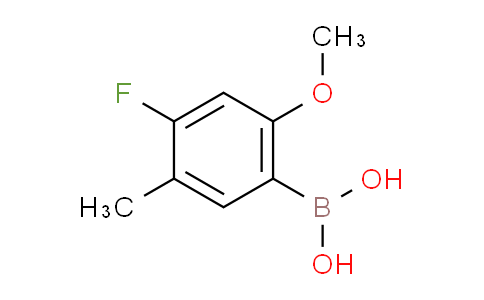 CAS No. 1207428-92-9, (4-Fluoro-2-methoxy-5-methylphenyl)boronic acid