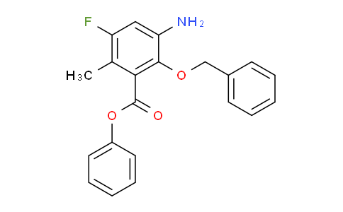CAS No. 1207284-89-6, Phenyl 3-amino-2-(benzyloxy)-5-fluoro-6-methylbenzoate