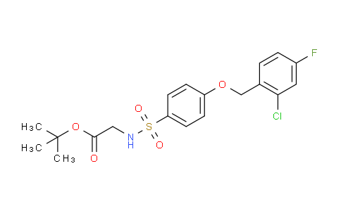 CAS No. 1206677-71-5, tert-Butyl 2-(4-((2-chloro-4-fluorobenzyl)oxy)phenylsulfonamido)acetate