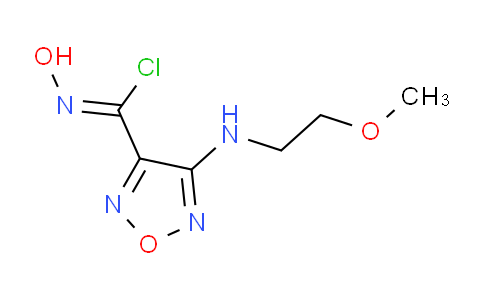 CAS No. 1204669-61-3, (Z)-N-Hydroxy-4-((2-methoxyethyl)amino)-1,2,5-oxadiazole-3-carbimidoyl chloride