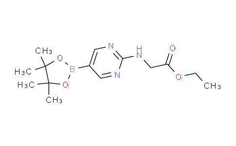 CAS No. 1202805-23-9, Ethyl 2-((5-(4,4,5,5-tetramethyl-1,3,2-dioxaborolan-2-yl)pyrimidin-2-yl)amino)acetate