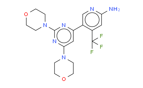 1202777-78-3 | 5-[2,6-二(4-吗啉基)-4-嘧啶基]-4-(三氟甲基)-2-吡啶胺