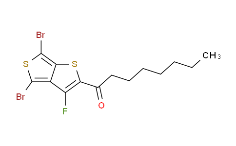 CAS No. 1202249-72-6, 1-(4,6-Dibromo-3-fluorothieno[3,4-b]thiophen-2-yl)octan-1-one