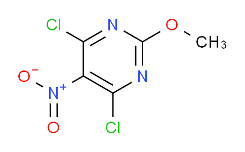 CAS No. 1200-96-0, Pyrimidine, 4,6-dichloro-2-methoxy-5-nitro-