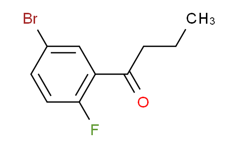 CAS No. 1197943-61-5, 1-(5-Bromo-2-fluorophenyl)butan-1-one