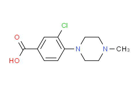 CAS No. 1197193-33-1, 3-Chloro-4-(4-methylpiperazin-1-yl)benzoic acid
