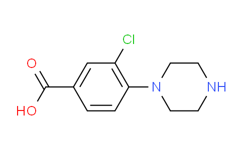 CAS No. 1197193-06-8, 3-Chloro-4-(piperazin-1-yl)benzoic acid