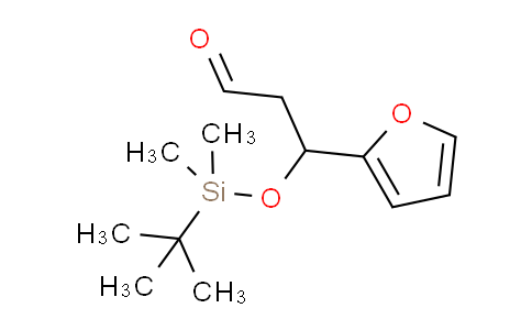 CAS No. 1190883-07-8, 3-(tert-butyldimethylsilyloxy)-3-(furan-2-yl)-propanal