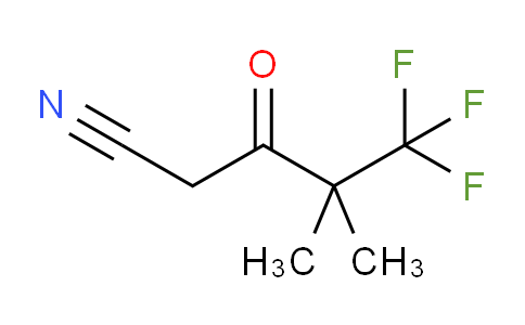 CAS No. 1188911-73-0, 5,5,5-trifluoro-4,4-dimethyl-3-oxopentane nitrile