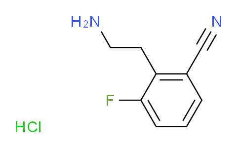 CAS No. 1188263-91-3, 2-(2-Aminoethyl)-3-fluorobenzonitrile hydrochloride