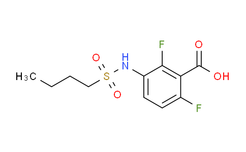 CAS No. 1186194-07-9, 3-(Butylsulfonamido)-2,6-difluorobenzoic acid