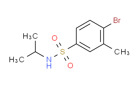 CAS No. 1182913-23-0, 4-Bromo-N-isopropyl-3-methylbenzenesulfonamide
