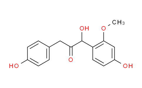 CAS No. 117614-84-3, 1-Hydroxy-1-(4-hydroxy-2-methoxyphenyl)-3-(4-hydroxyphenyl)propan-2-one