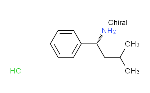 CAS No. 1173110-88-7, (R)-3-Methyl-1-phenylbutan-1-amine hydrochloride