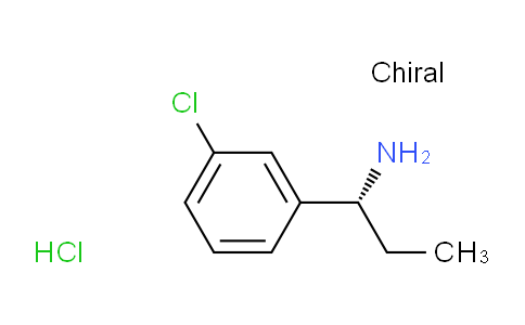 CAS No. 1168139-40-9, (R)-1-(3-Chlorophenyl)propan-1-amine hydrochloride