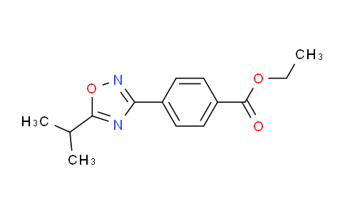 CAS No. 1166756-84-8, Ethyl 4-(5-isopropyl-1,2,4-oxadiazol-3-yl)benzoate