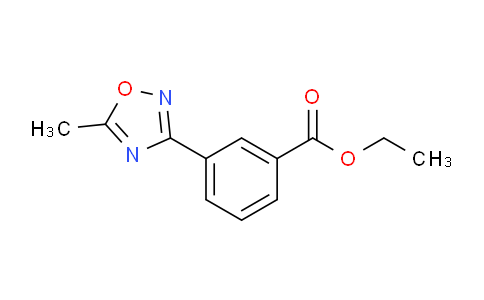 CAS No. 1166756-80-4, Ethyl 3-(5-methyl-1,2,4-oxadiazol-3-yl)benzoate