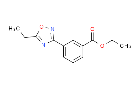CAS No. 1166756-76-8, Ethyl 3-(5-ethyl-1,2,4-oxadiazol-3-yl)benzoate