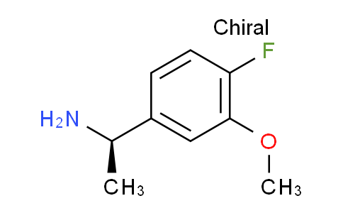 CAS No. 1157581-09-3, (R)-1-(4-Fluoro-3-methoxyphenyl)ethanamine