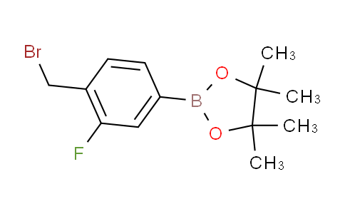 CAS No. 1150271-74-1, 2-(4-(Bromomethyl)-3-fluorophenyl)-4,4,5,5-tetramethyl-1,3,2-dioxaborolane