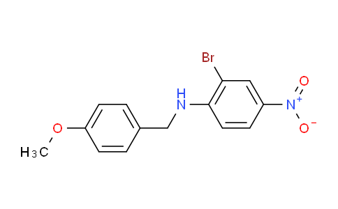 CAS No. 1150271-16-1, 2-Bromo-N-(4-methoxybenzyl)-4-nitroaniline