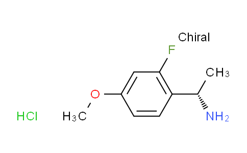 CAS No. 1149383-12-9, (S)-1-(2-Fluoro-4-methoxyphenyl)ethanamine hydrochloride