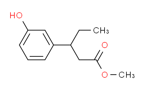 CAS No. 1142234-16-9, Methyl 3-(3-hydroxyphenyl)pentanoate