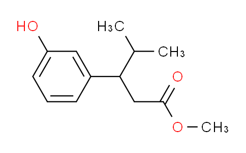 CAS No. 1142224-26-7, Methyl 3-(3-Hydroxyphenyl)-4-methylpentanoate