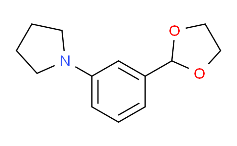 CAS No. 1141669-90-0, 2-(3-Pyrrolidinophenyl)-1,3-dioxolane