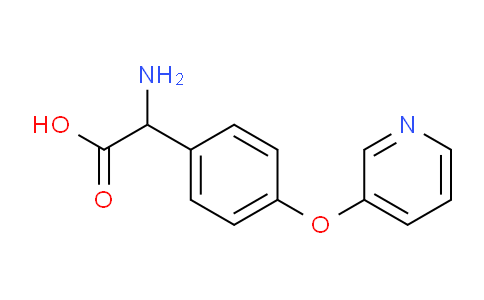 CAS No. 1136884-55-3, 2-Amino-2-(4-(pyridin-3-yloxy)phenyl)acetic acid