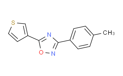 CAS No. 1133116-13-8, 5-(Thiophen-3-yl)-3-(p-tolyl)-1,2,4-oxadiazole