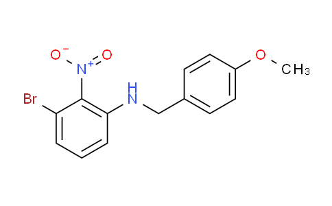 CAS No. 1133115-36-2, 3-Bromo-N-(4-methoxybenzyl)-2-nitroaniline