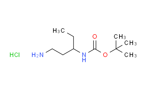 CAS No. 1131594-84-7, tert-Butyl (1-aminopentan-3-yl)carbamate hydrochloride