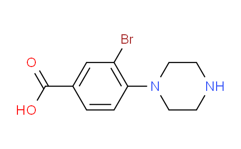 CAS No. 1131594-67-6, 3-bromo-4-(Piperazin-1-yl)benzoic acid