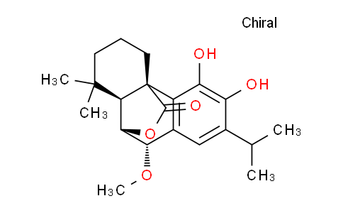 CAS No. 113085-62-4, (4bR,8aS,9S,10S)-3,4-dihydroxy-2-isopropyl-10-methoxy-8,8-dimethyl-6,7,8,8a,9,10-hexahydro-5H-9,4b-(epoxymethano)phenanthren-12-one