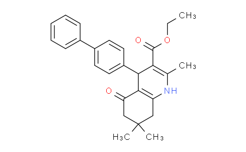 CAS No. 1099644-42-4, 4-[1,1'-Biphenyl]-4-yl-1,4,5,6,7,8-hexahydro-2,7,7-trimethyl-5-oxo-3-quinolinecarboxylic acid ethyl ester