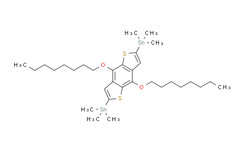 CAS No. 1098102-95-4, (4,8-Bis(octyloxy)benzo[1,2-b:4,5-b']dithiophene-2,6-diyl)bis(trimethylstannane)