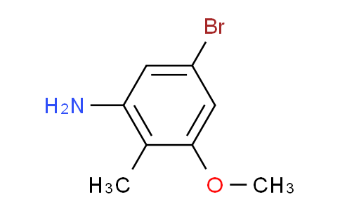 CAS No. 1082040-45-6, 5-Bromo-3-methoxy-2-methylaniline