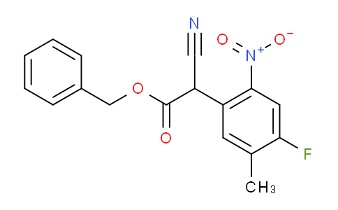 CAS No. 1071974-01-0, Benzyl 2-cyano-2-(4-fluoro-5-methyl-2-nitrophenyl)acetate
