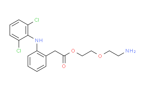 CAS No. 1043448-31-2, 2-(2-aminoethoxy)ethyl 2-(2-(2,6-dichlorophenylamino)phenyl)acetate