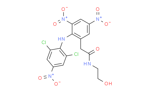 CAS No. 1043448-27-6, 2-[(2,6-dichloro-4-nitrophenyl)amino]-N-(2-hydroxyethyl)-3,5-dinitro-Benzeneacetamide