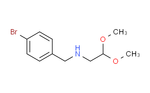 CAS No. 1036378-89-8, N-(4-Bromobenzyl)-2,2-dimethoxyethanamine