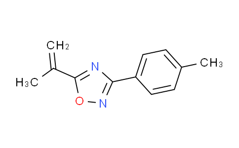 CAS No. 1033201-98-7, 5-(Prop-1-en-2-yl)-3-(p-tolyl)-1,2,4-oxadiazole