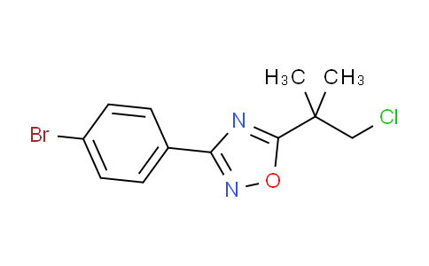 CAS No. 1033201-95-4, 3-(4-Bromophenyl)-5-(1-chloro-2-methylpropan-2-yl)-1,2,4-oxadiazole
