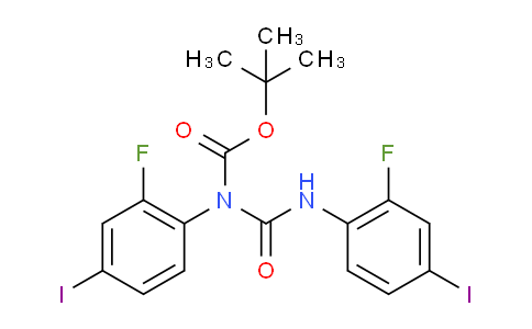 CAS No. 1033201-49-8, tert-Butyl 2-fluoro-4-iodophenyl(2-fluoro-4-iodophenylcarbamoyl)carbamate