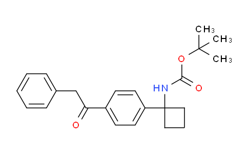 CAS No. 1032349-98-6, tert-Butyl (1-(4-(2-phenylacetyl)phenyl)cyclobutyl)carbamate