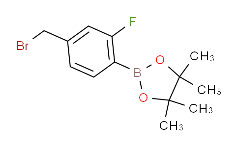 CAS No. 1029439-49-3, 2-(4-(Bromomethyl)-2-fluorophenyl)-4,4,5,5-tetramethyl-1,3,2-dioxaborolane