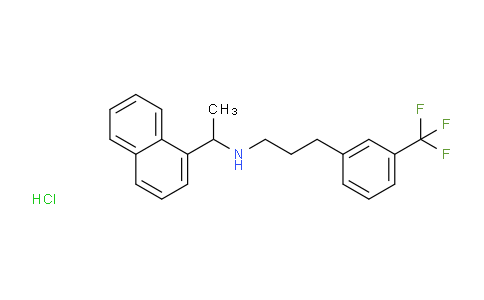 CAS No. 1025064-33-8, N-(1-(naphthalen-1-yl)ethyl)-3-(3-(trifluoromethyl)phenyl)propan-1-amine hydrochloride